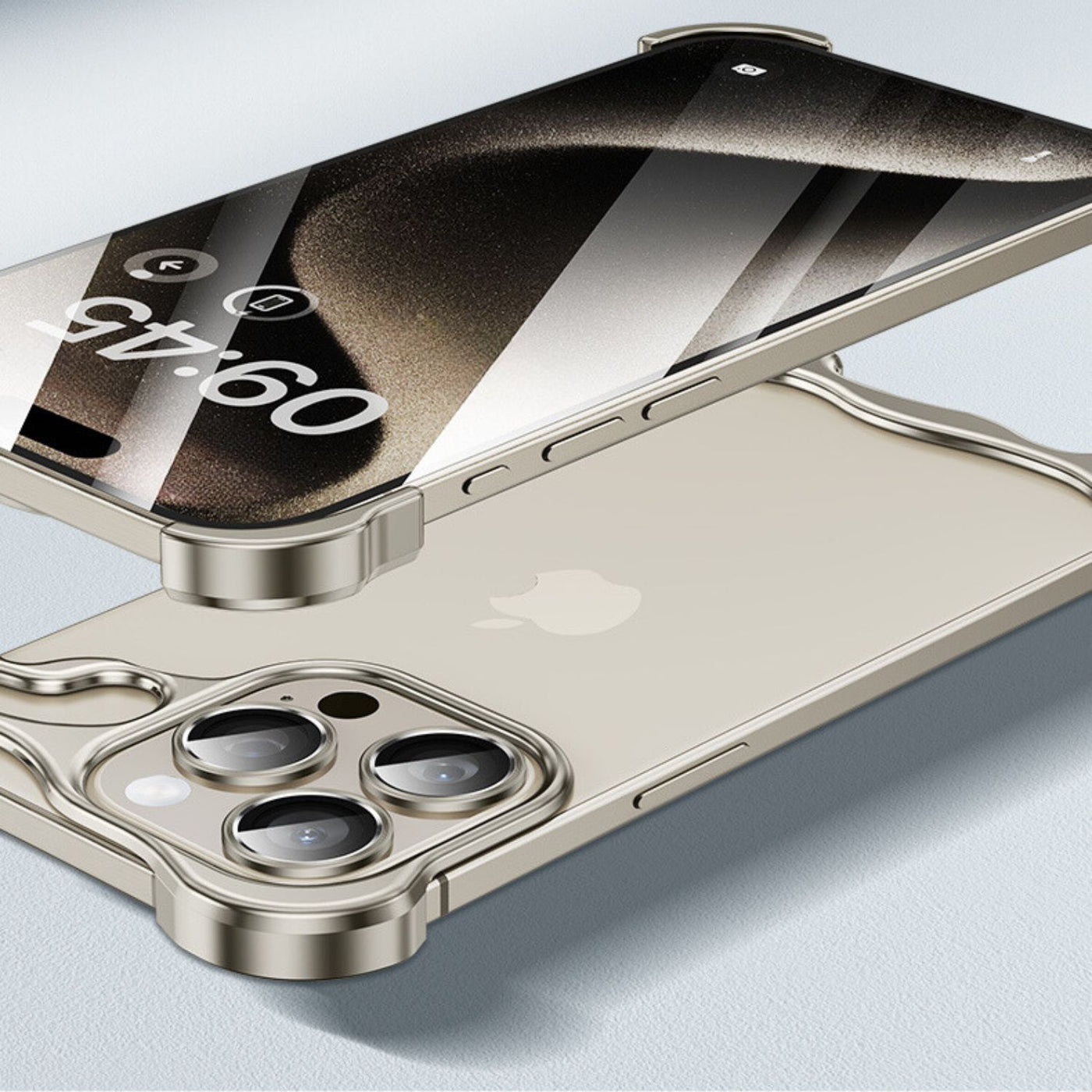 NexTECH® | Bezel-less Shockproof Case with Metallic Protection for iPhone