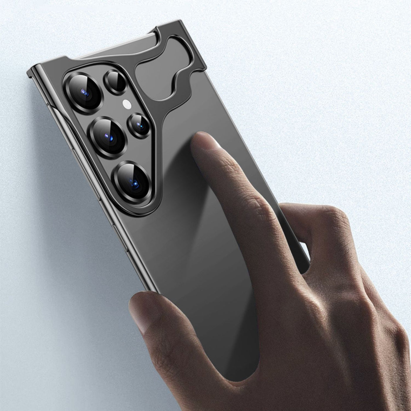 NexTECH® | Bezel-less Anti-Drop Case with Metal Corner Pads for Samsung Galaxy
