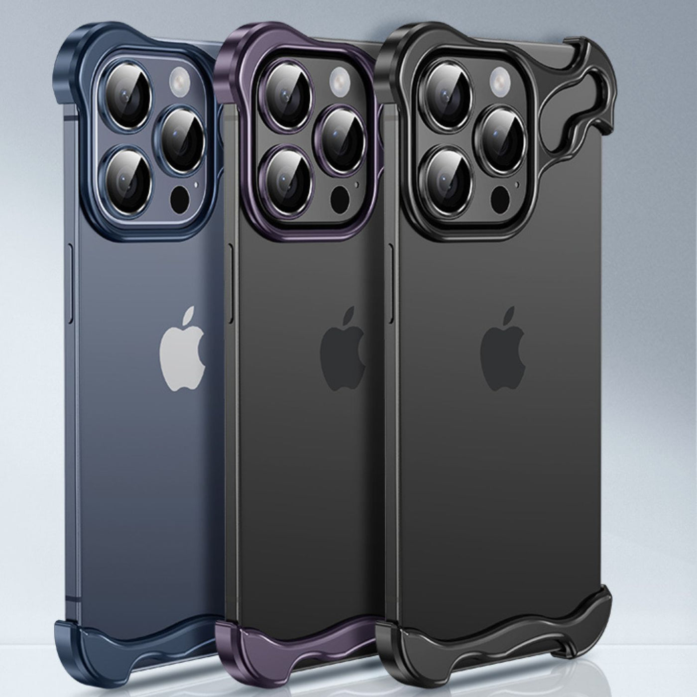 NexTECH® | Bezel-less Shockproof Case with Metallic Protection for iPhone