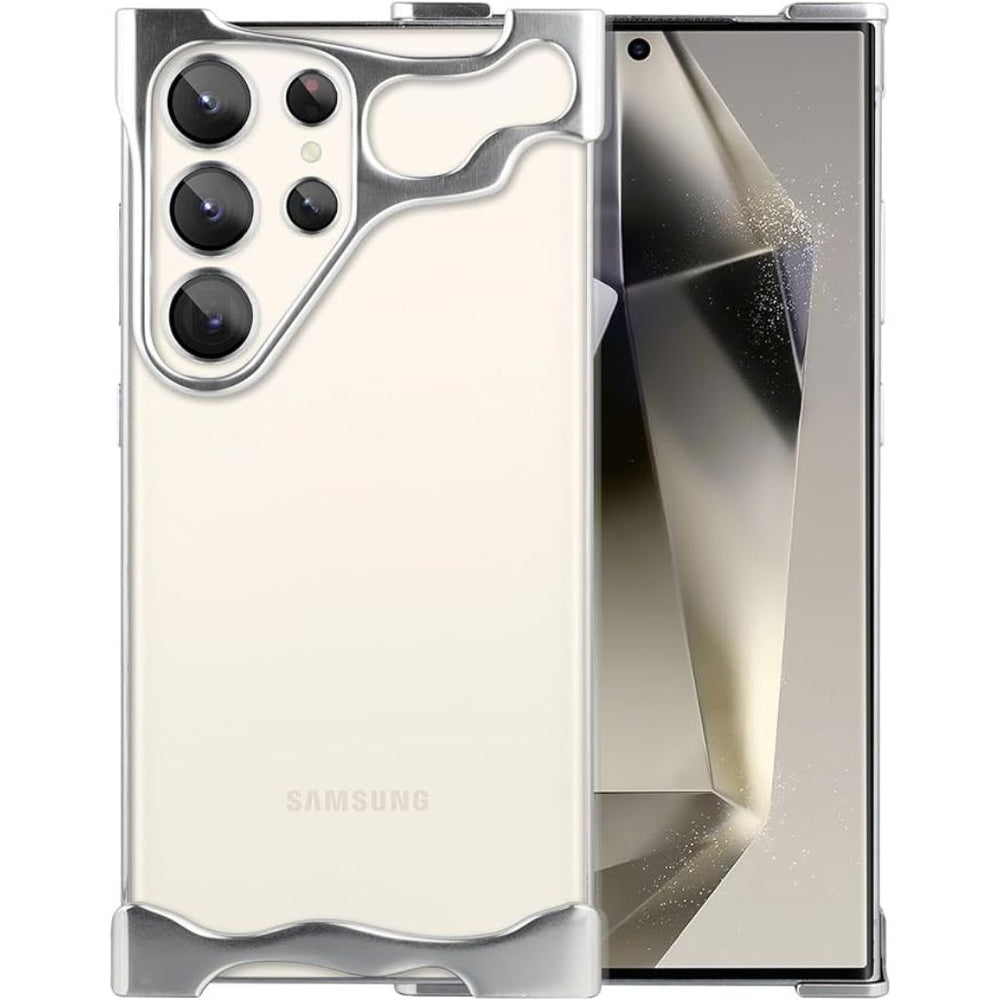 NexTECH® | Bezel-less Anti-Drop Case with Metal Corner Pads for Samsung Galaxy