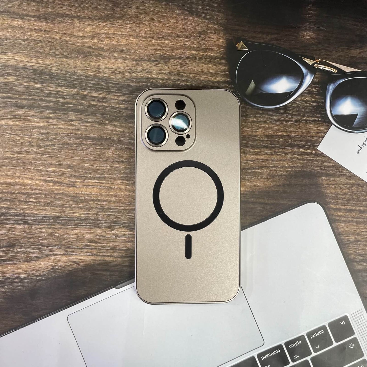 NexTECH® | Magnetic Metal Frame Shockproof Full-Cover Case for iPhone