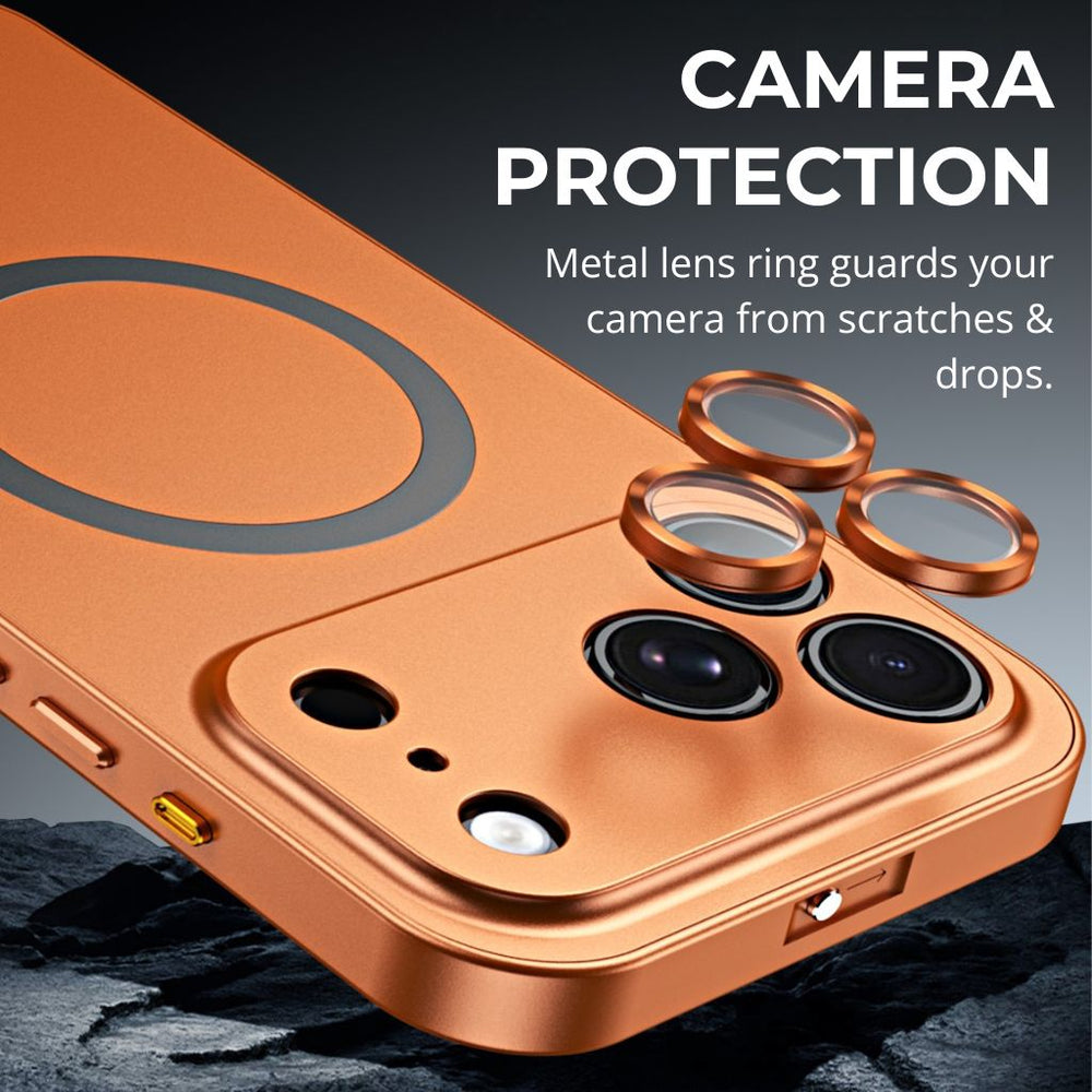 NexTECH® | Magnetic Metal Frame Shockproof Full-Cover Case for iPhone