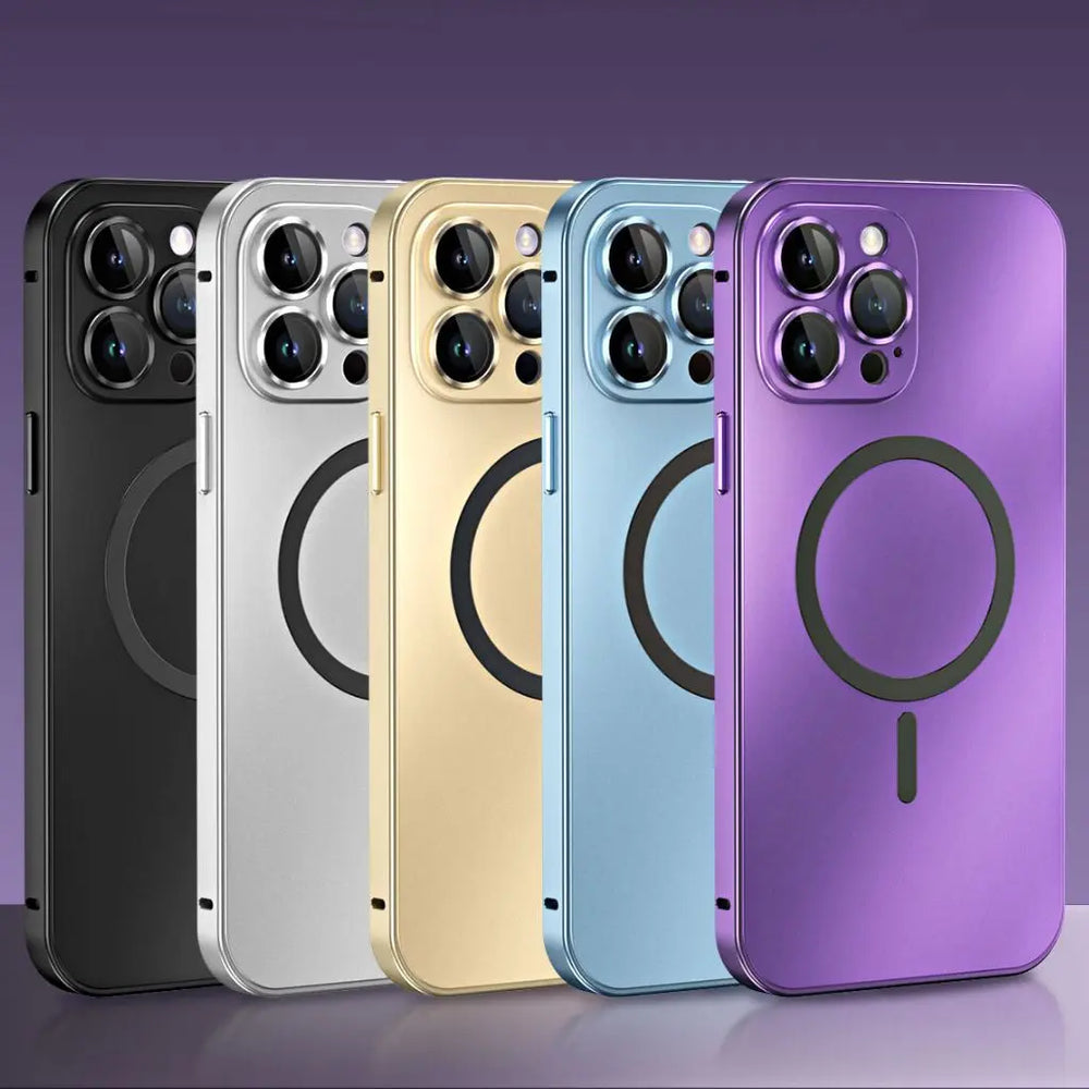 NexTECH® | Magnetic Metal Frame Shockproof Full-Cover Case for iPhone