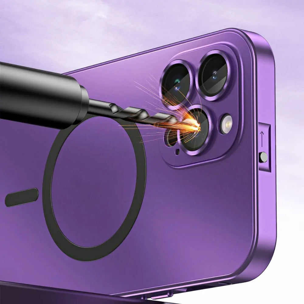 NexTECH® | Magnetic Metal Frame Shockproof Full-Cover Case for iPhone