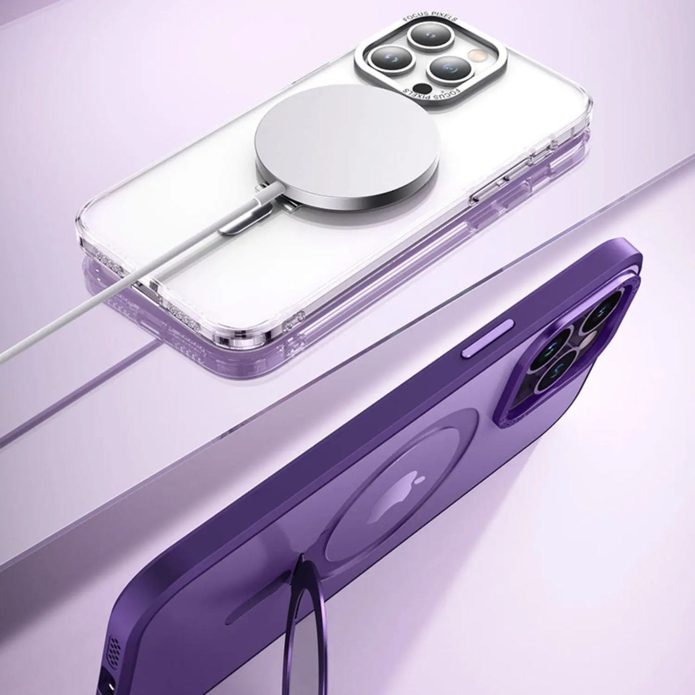 NexTECH® | Magnetic Protective Case with Rotating Stand for iPhone 17 Series