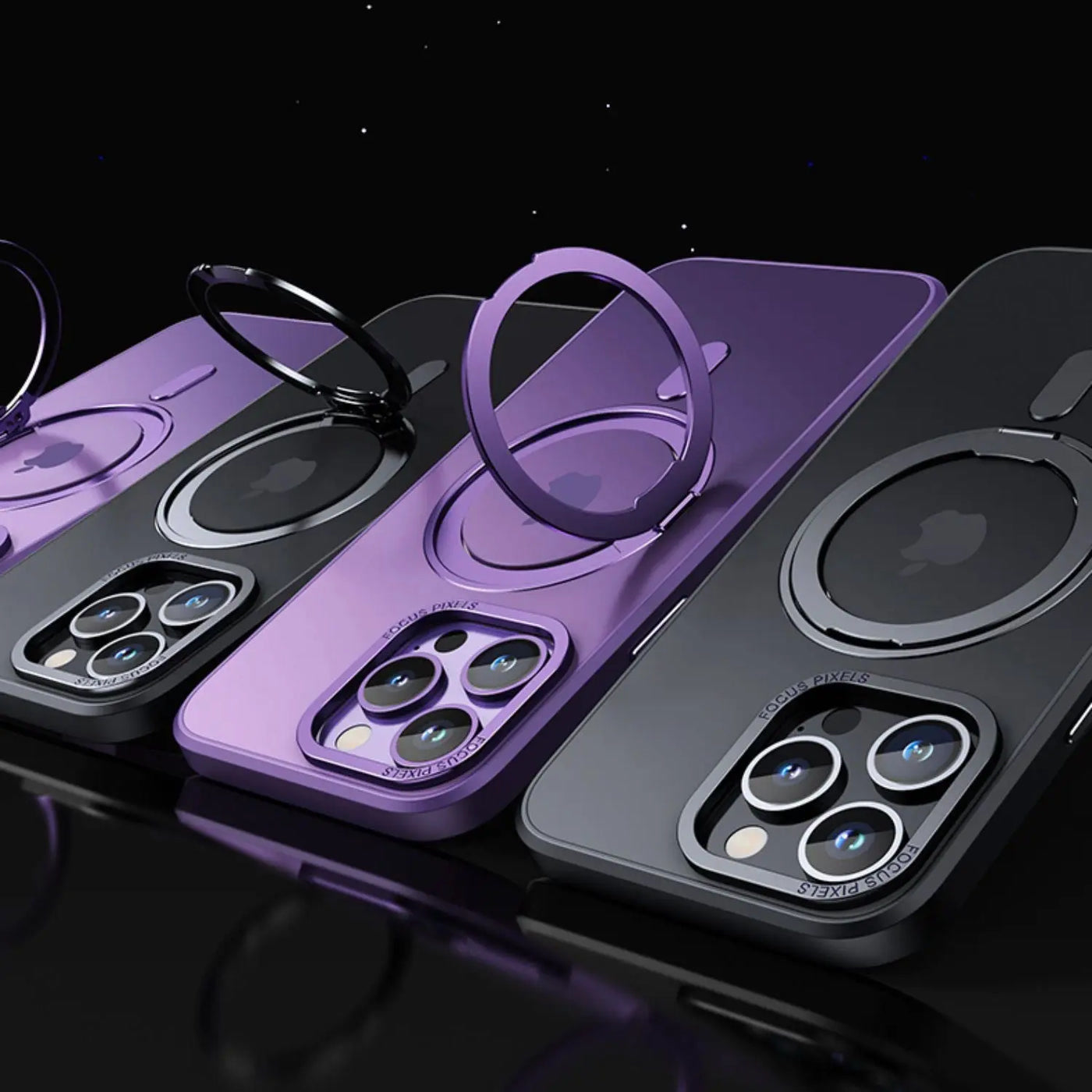 NexTECH® | Magnetic Protective Case with Rotating Stand for iPhone 17 Series