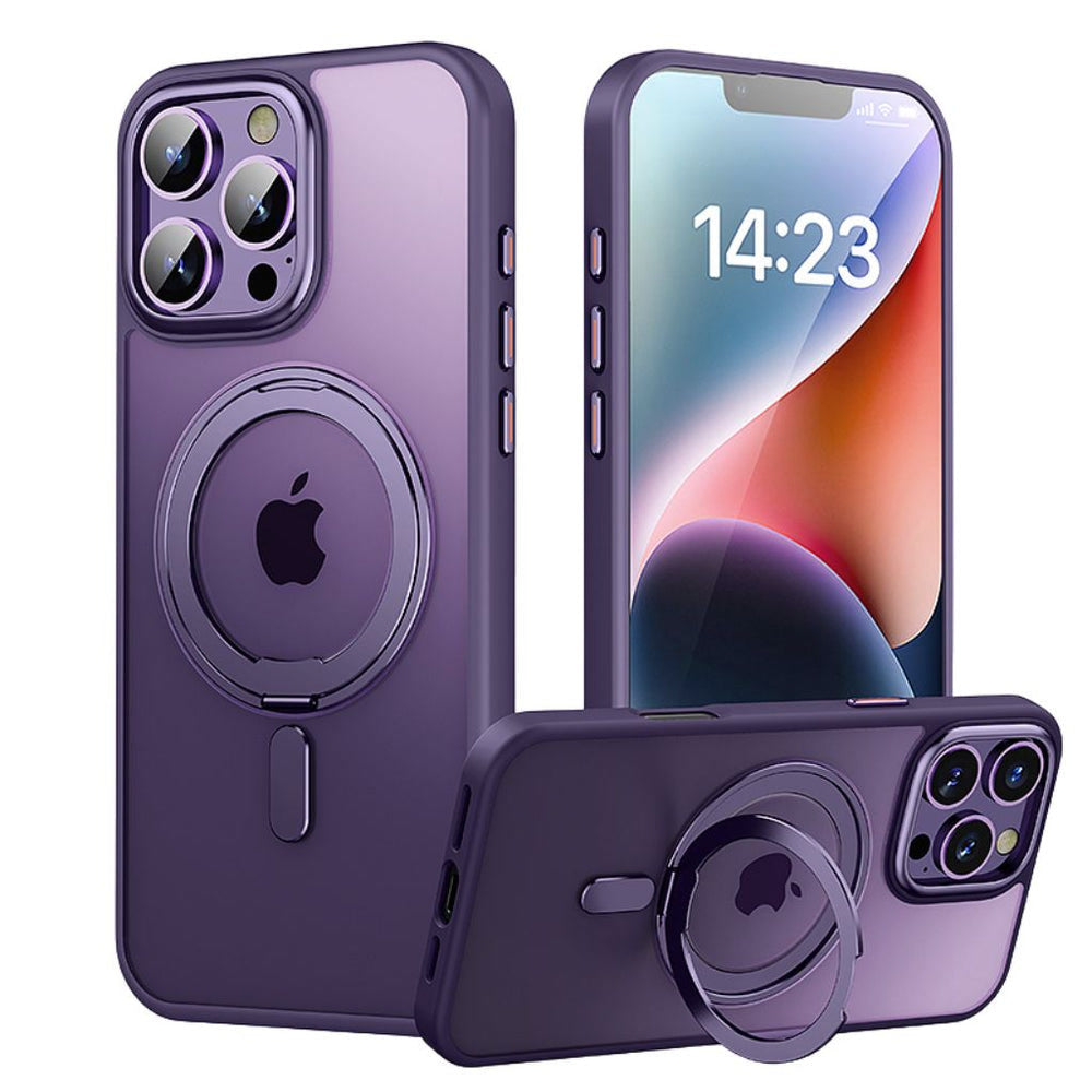 NexTECH® | Magnetic Protective Case with Rotating Stand for iPhone 17 Series