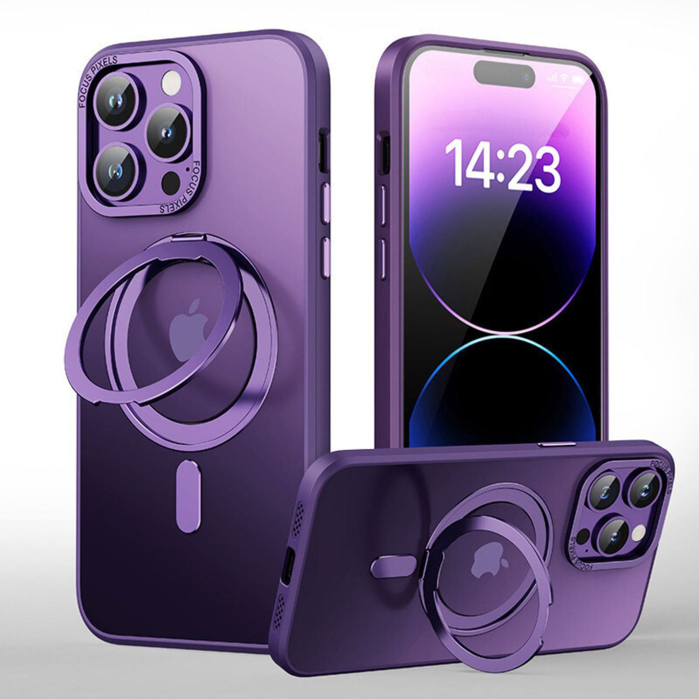 NexTECH® | Magnetic Protective Case with Rotating Stand for iPhone 17 Series