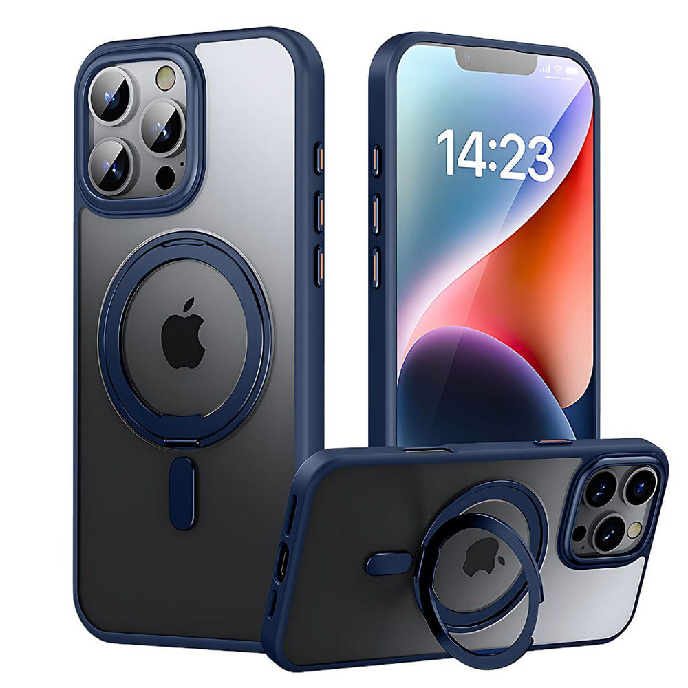 NexTECH® | Magnetic Protective Case with Rotating Stand for iPhone 17 Series