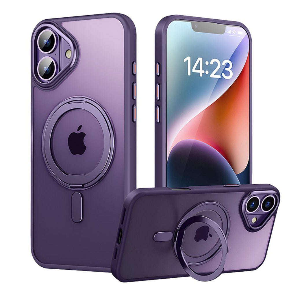 NexTECH® | Magnetic Protective Case with Rotating Stand for iPhone 17 Series