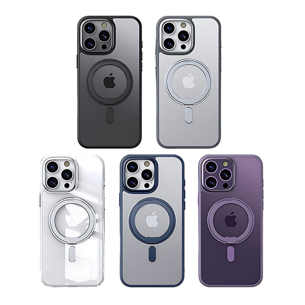 NexTECH® | Magnetic Protective Case with Rotating Stand for iPhone 17 Series