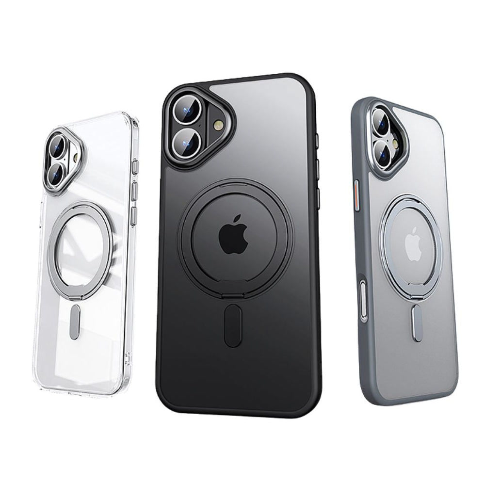 NexTECH® | Magnetic Protective Case with Rotating Stand for iPhone 17 Series