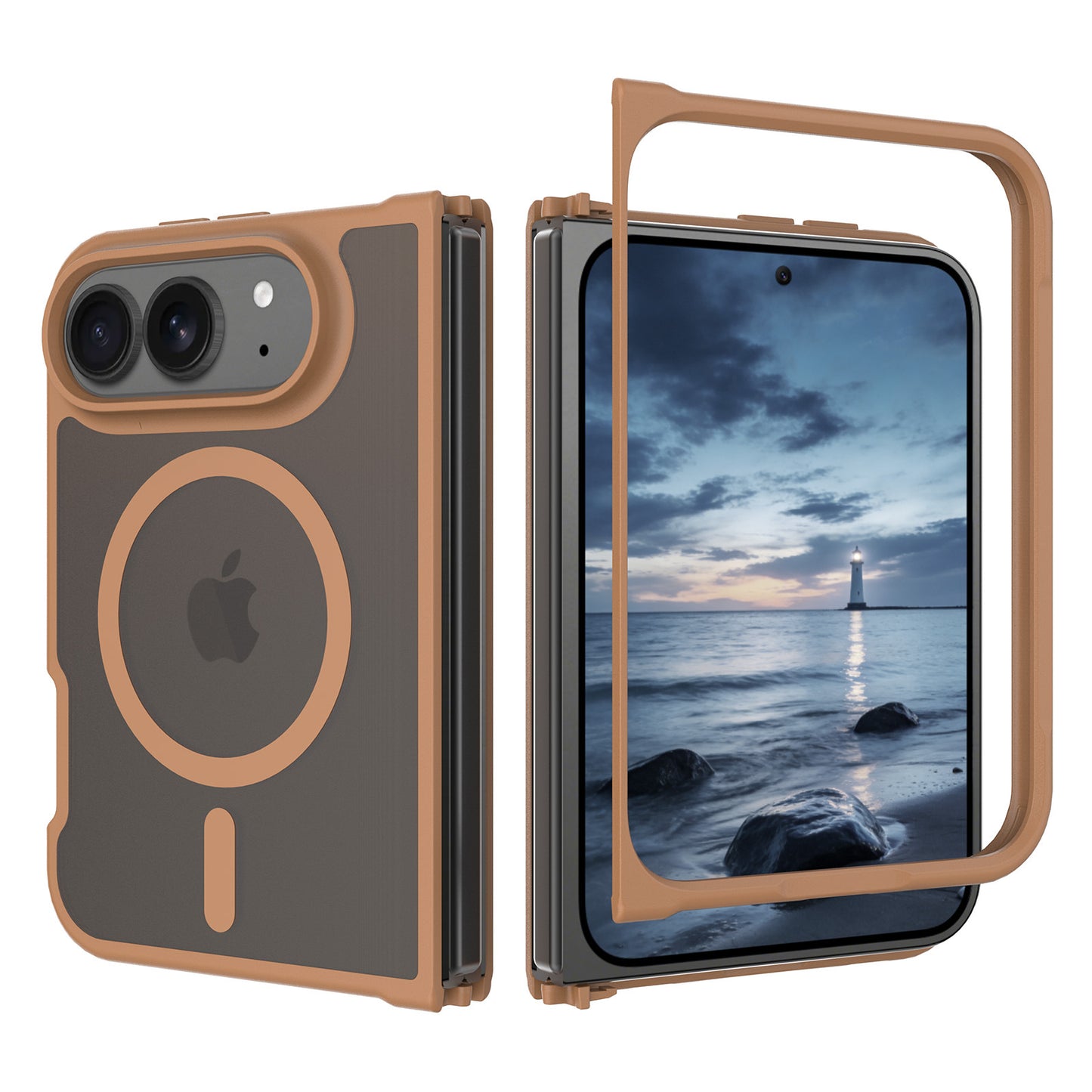 NexTECH® | Soft-Touch MagSafe Two-Piece Shockproof Case for iPhone Duo