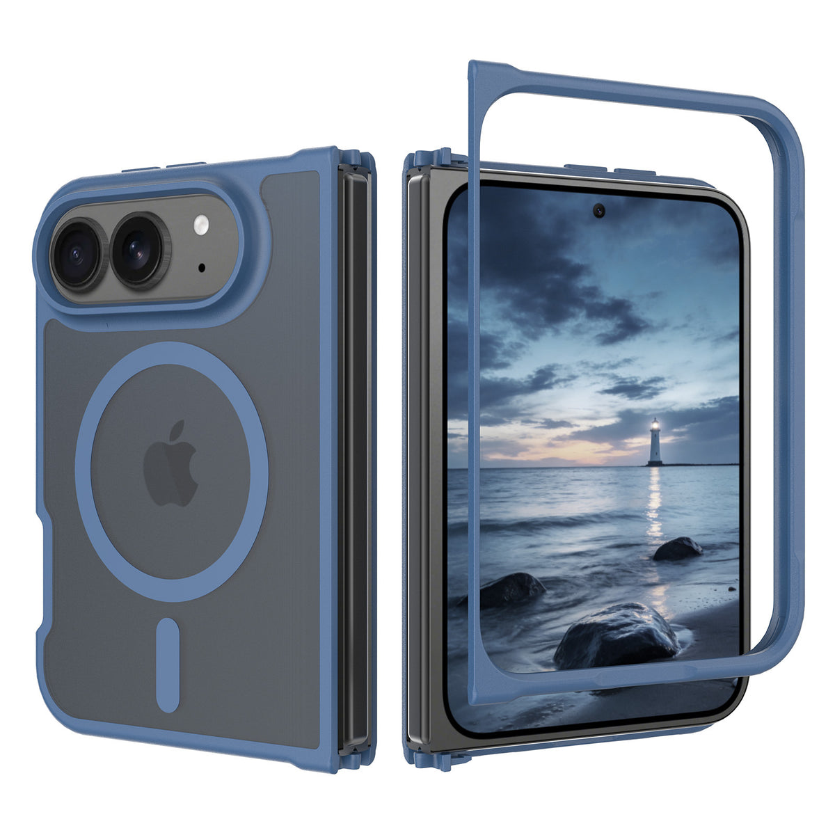 NexTECH® | Soft-Touch MagSafe Two-Piece Shockproof Case for iPhone Duo