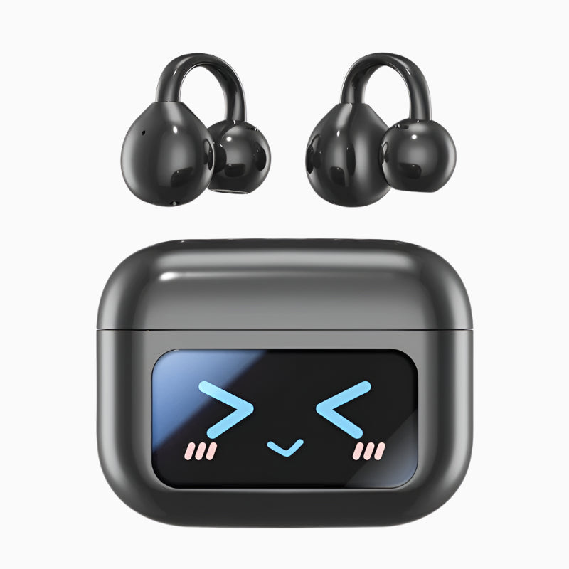 NexTECH® | AI Translation Ear-clip Earbuds with LCD Screen