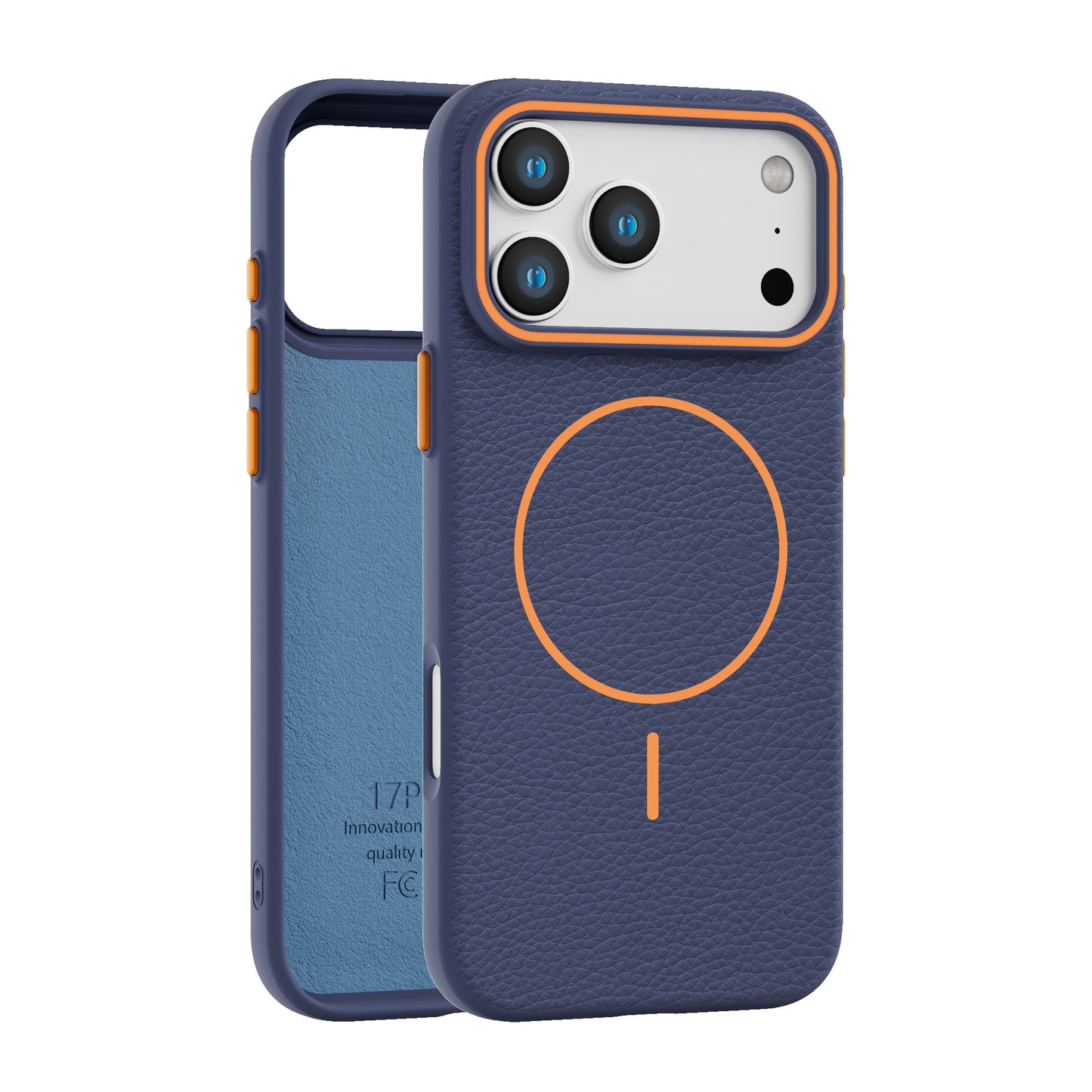 NexTECH® | Magnetic Case with Litchi Texture & Flannel Lining for iPhone 17 Series