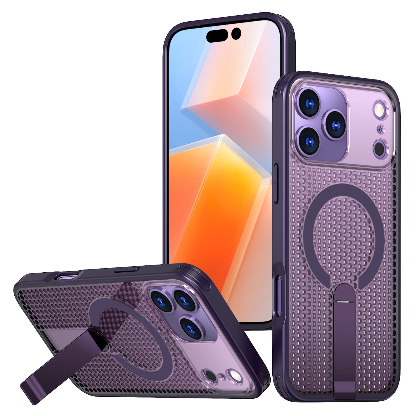 NexTECH® | Magnetic Stand Case with Heat-Dissipation for iPhone 17 Series