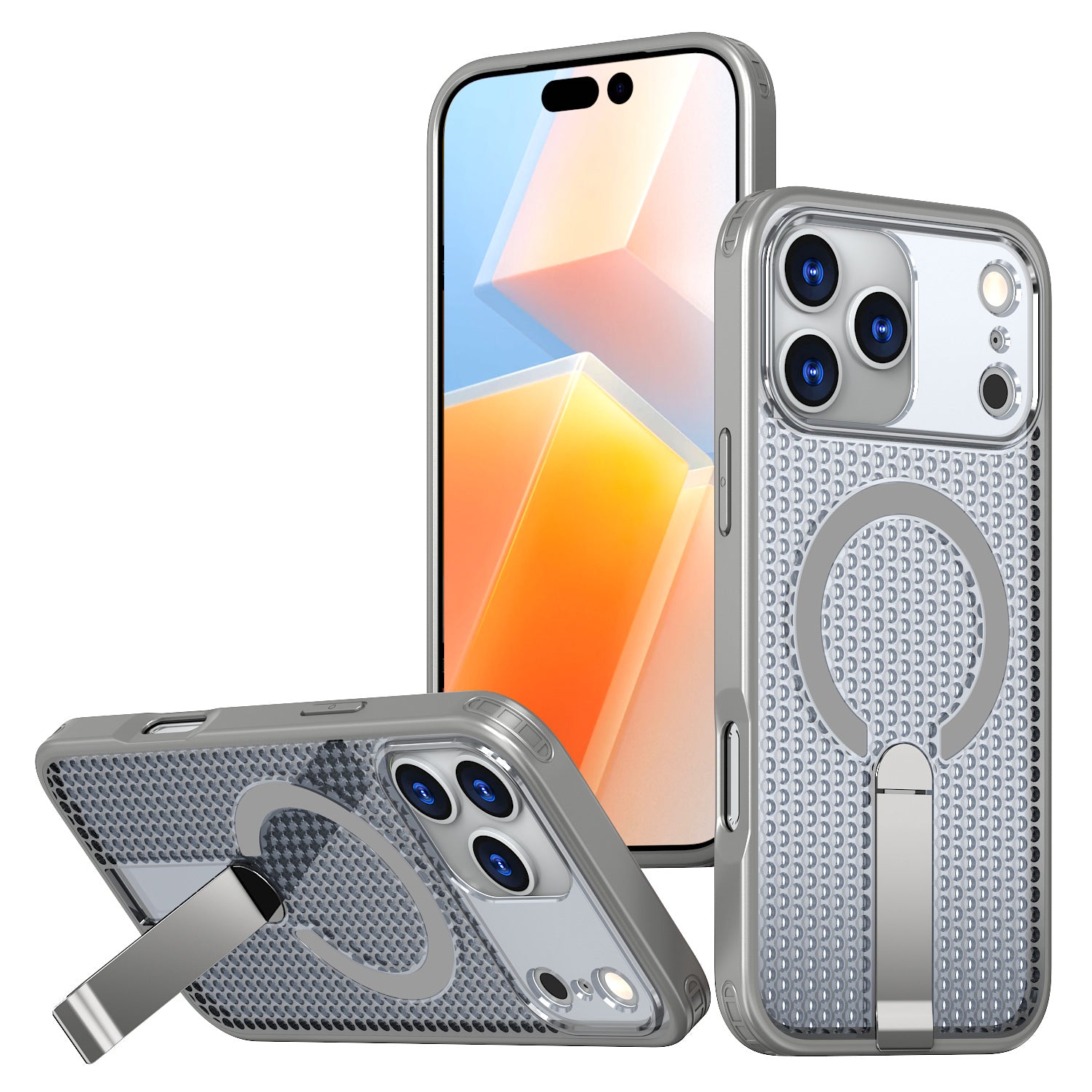 NexTECH® | Magnetic Stand Case with Heat-Dissipation for iPhone 17 Series - NexTECH - iPhone 17