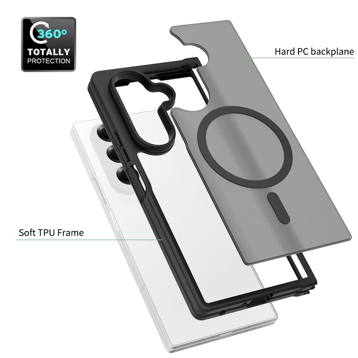 NexTECH® | Magnetic Silicone Matte Case for Samsung Z Fold Series