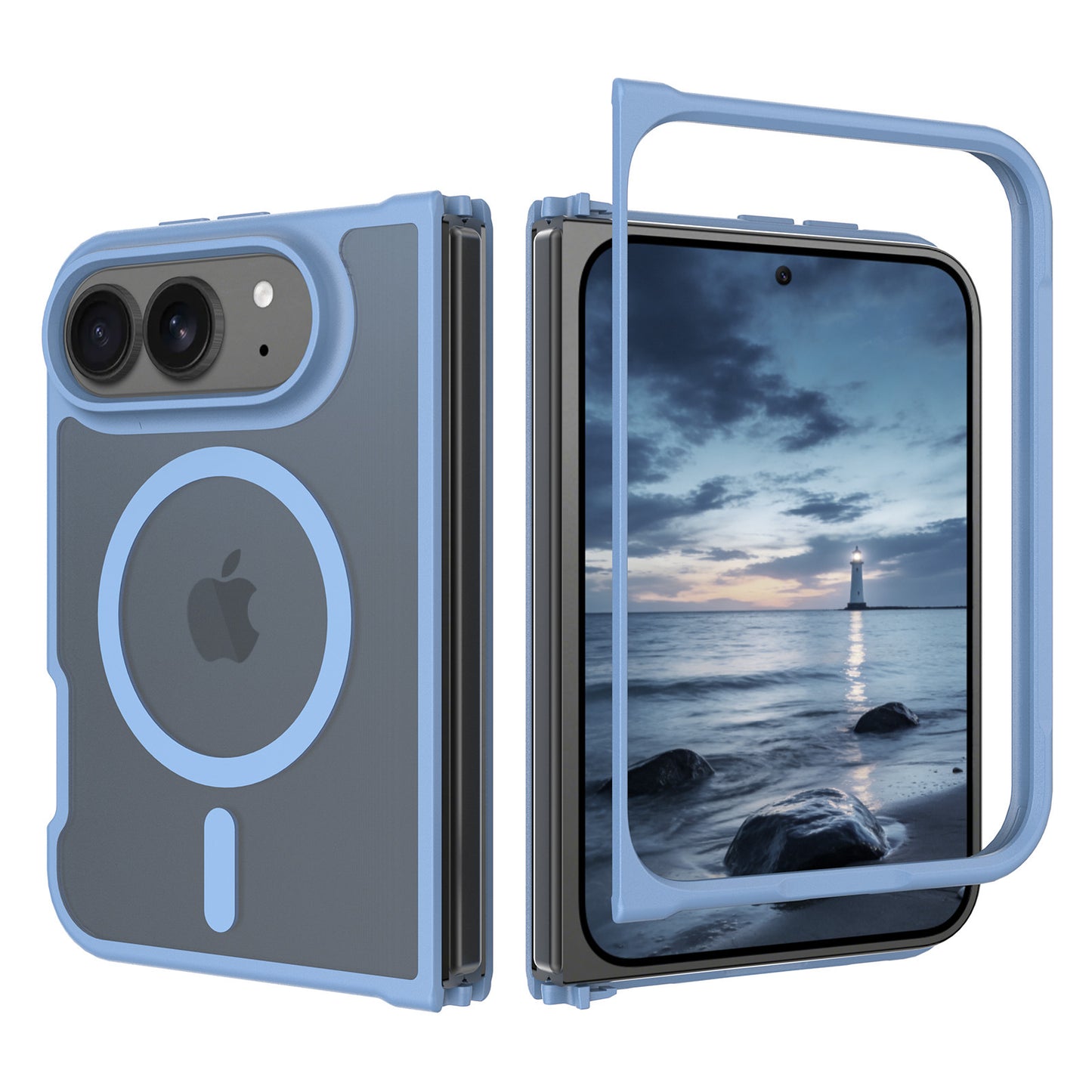 NexTECH® | Soft-Touch MagSafe Two-Piece Shockproof Case for iPhone Duo