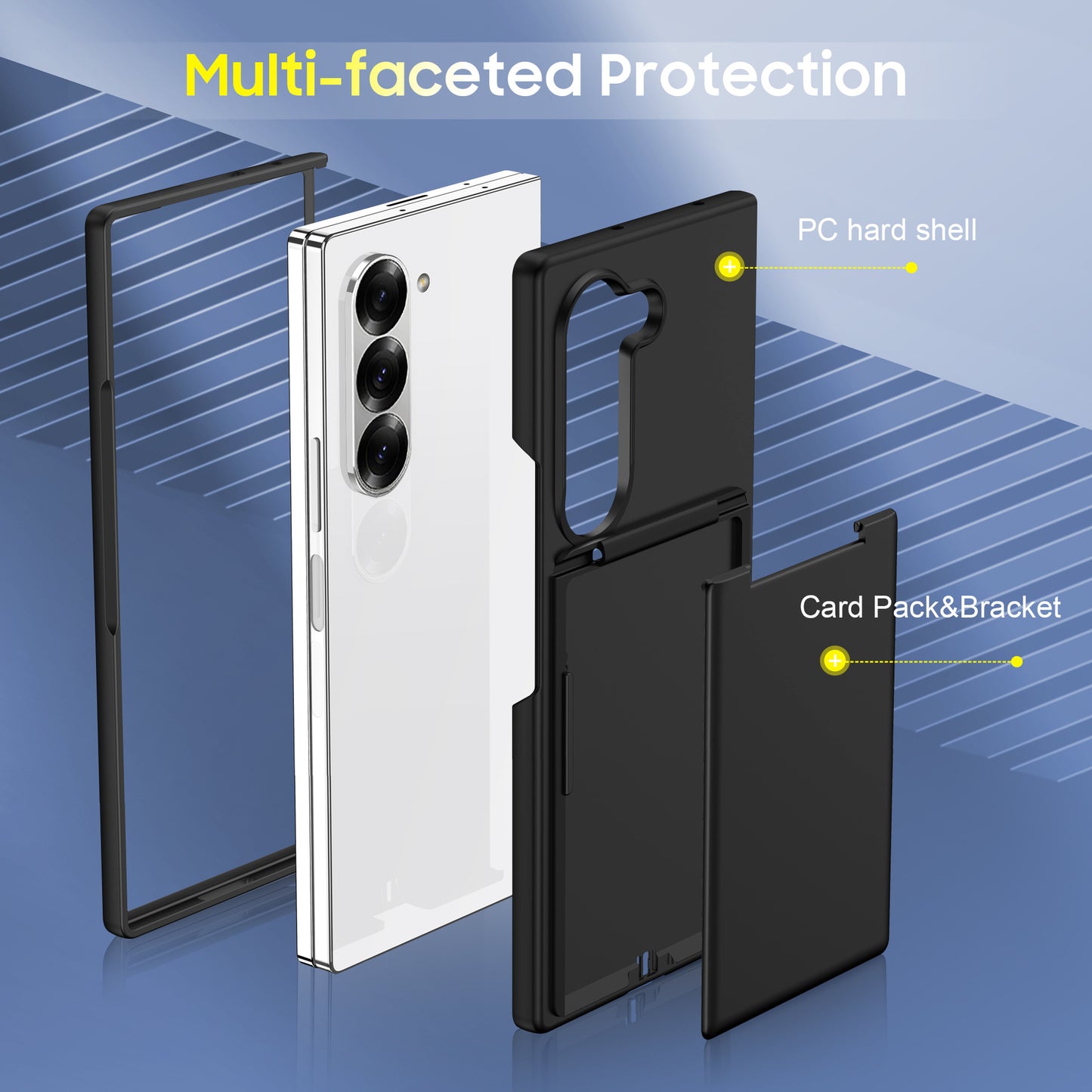 NexTECH® | Full-Body Case with Card Holder for Samsung Galaxy Z Fold