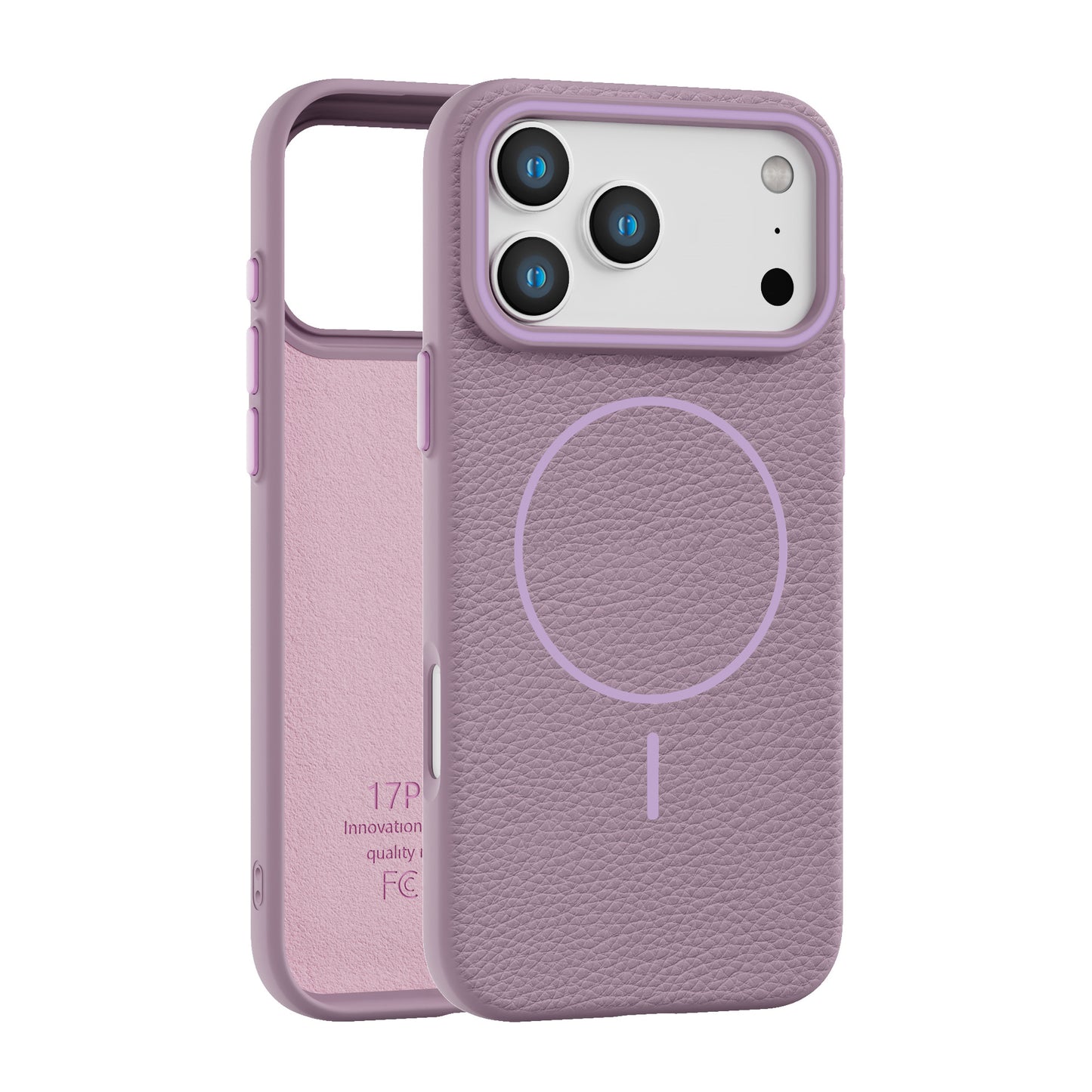 NexTECH® | Magnetic Case with Litchi Texture & Flannel Lining for iPhone 17 Series