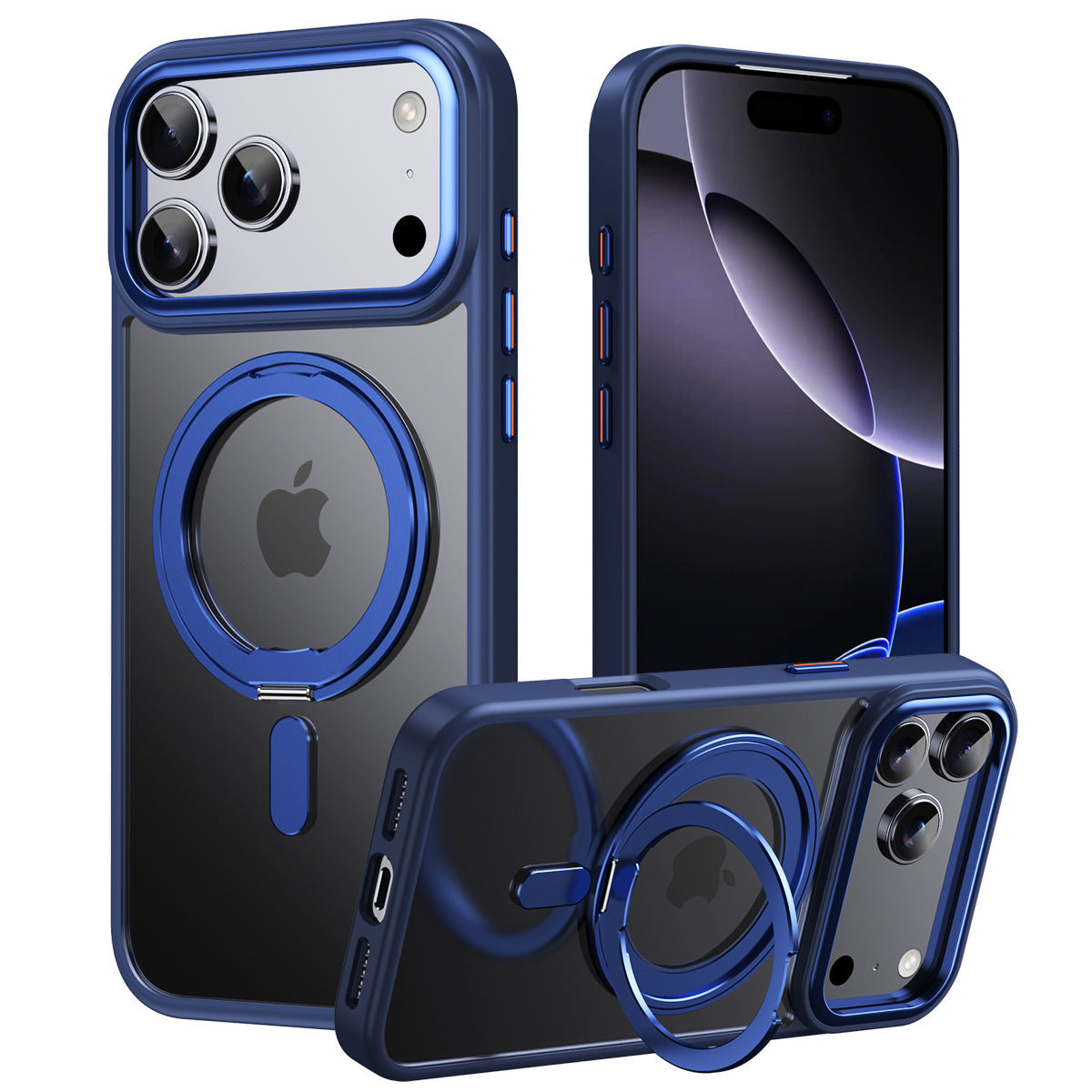 NexTECH® | Magnetic Protective Case with Rotating Stand for iPhone 17 Series