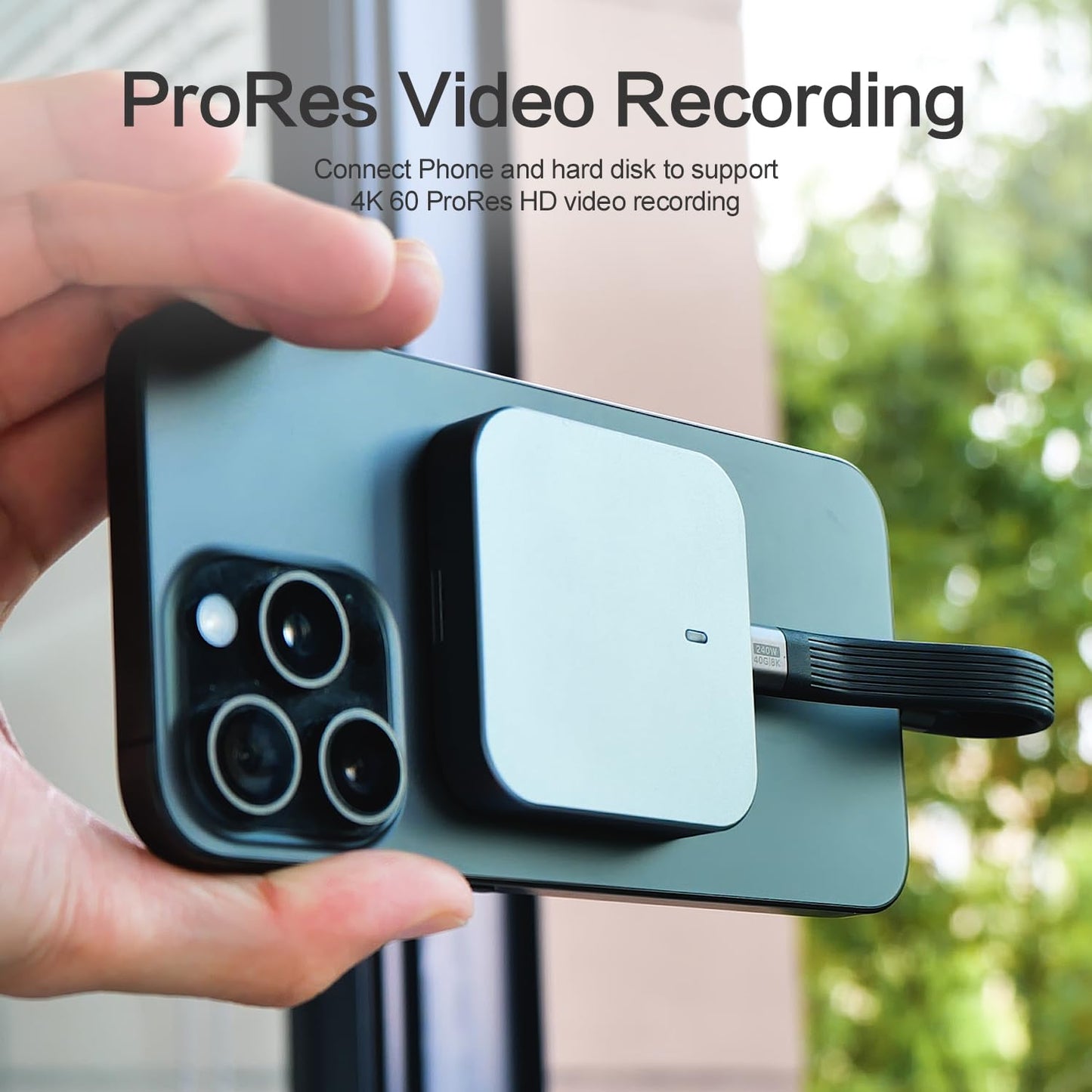 NexTECH® | Thunderbolt USB-C Keychain Fast Charging Cable (240W, 8K, 40Gbps)