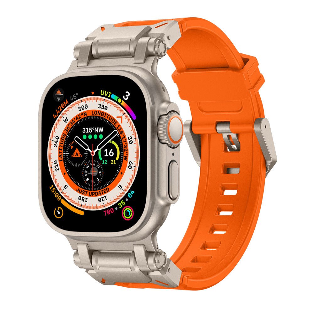 NexTECH® | Explorer Silicone Band with Titanium Connector for Apple Watch