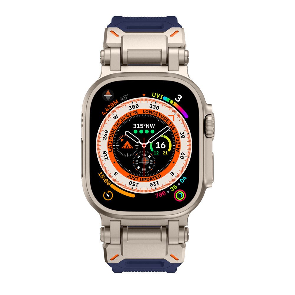 NexTECH® | Explorer Silicone Band with Titanium Connector for Apple Watch
