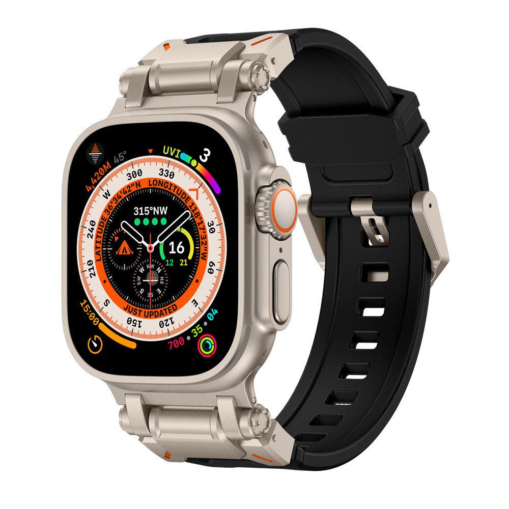 NexTECH® | Explorer Silicone Band with Titanium Connector for Apple Watch