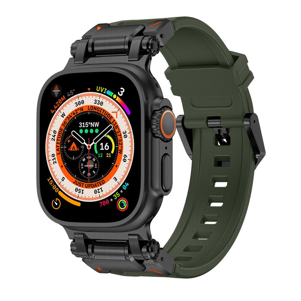 NexTECH® | Explorer Silicone Band with Titanium Connector for Apple Watch