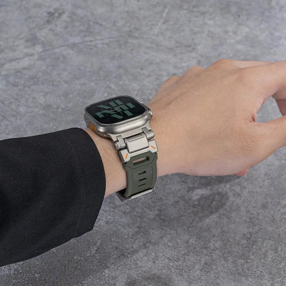 NexTECH® | Explorer Silicone Band with Titanium Connector for Apple Watch