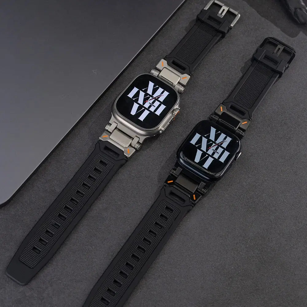 NexTECH® | Explorer Silicone Band with Titanium Connector for Apple Watch
