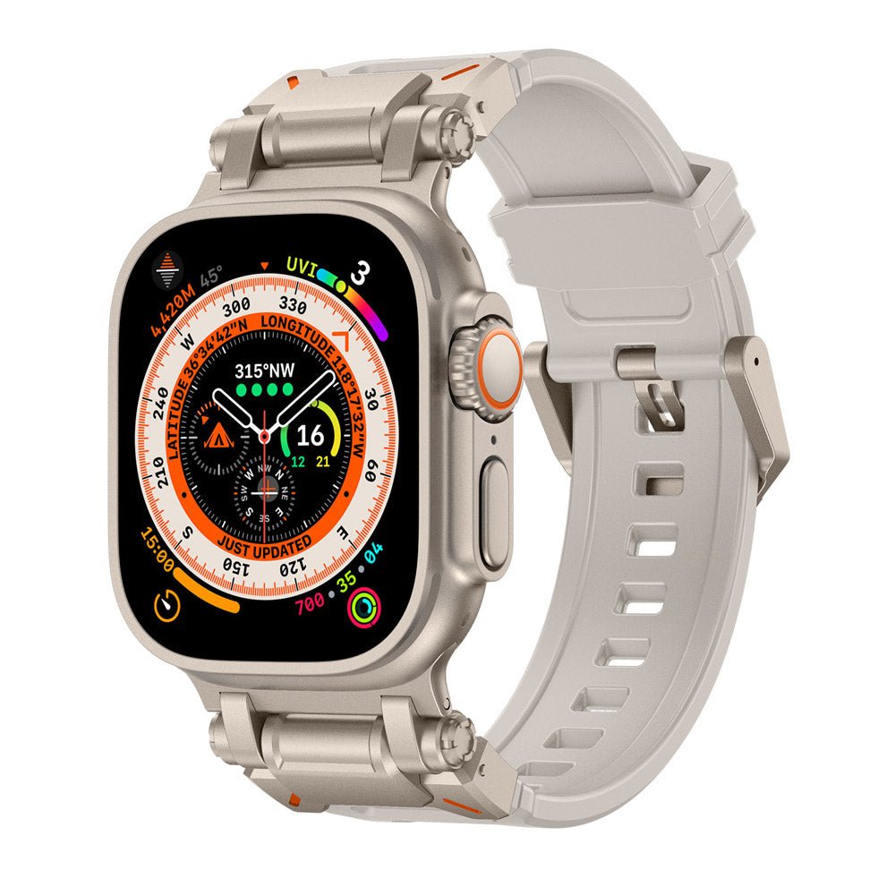 NexTECH® | Explorer Silicone Band with Titanium Connector for Apple Watch