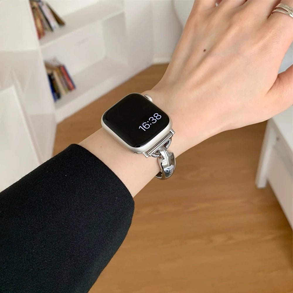 NexTECH® | Women's Radiant T-Bangle Stainless Steel Band for Apple Watch