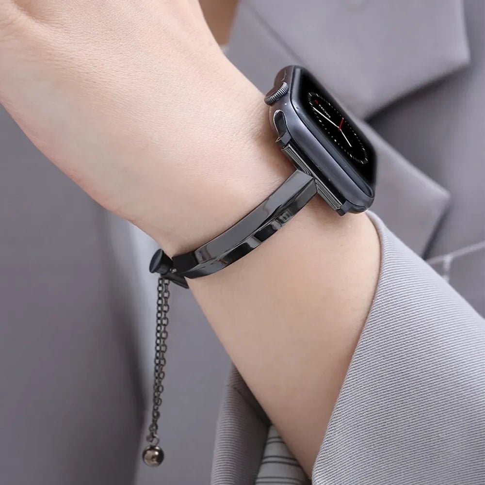 NexTECH® | Women's Slim Stainless Steel Link Band for Apple Watch