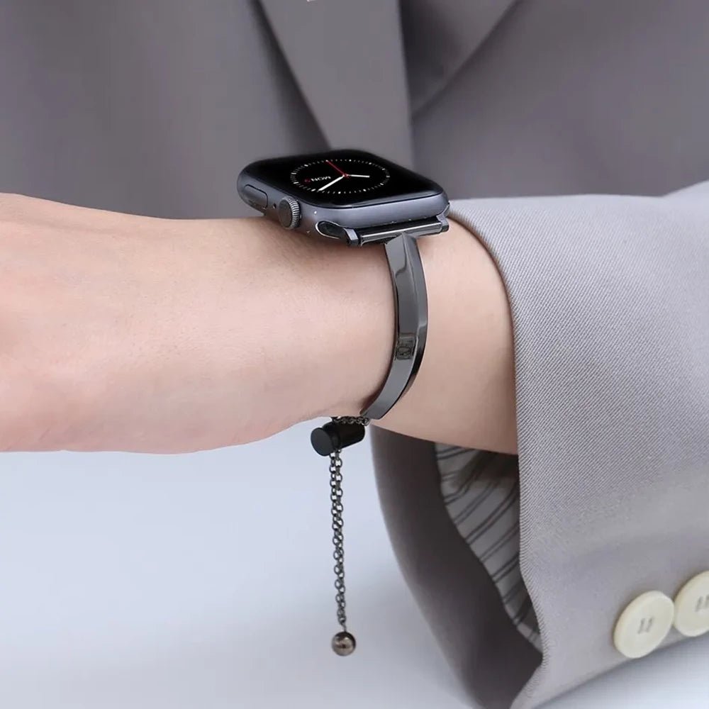 NexTECH® | Women's Slim Stainless Steel Link Band for Apple Watch