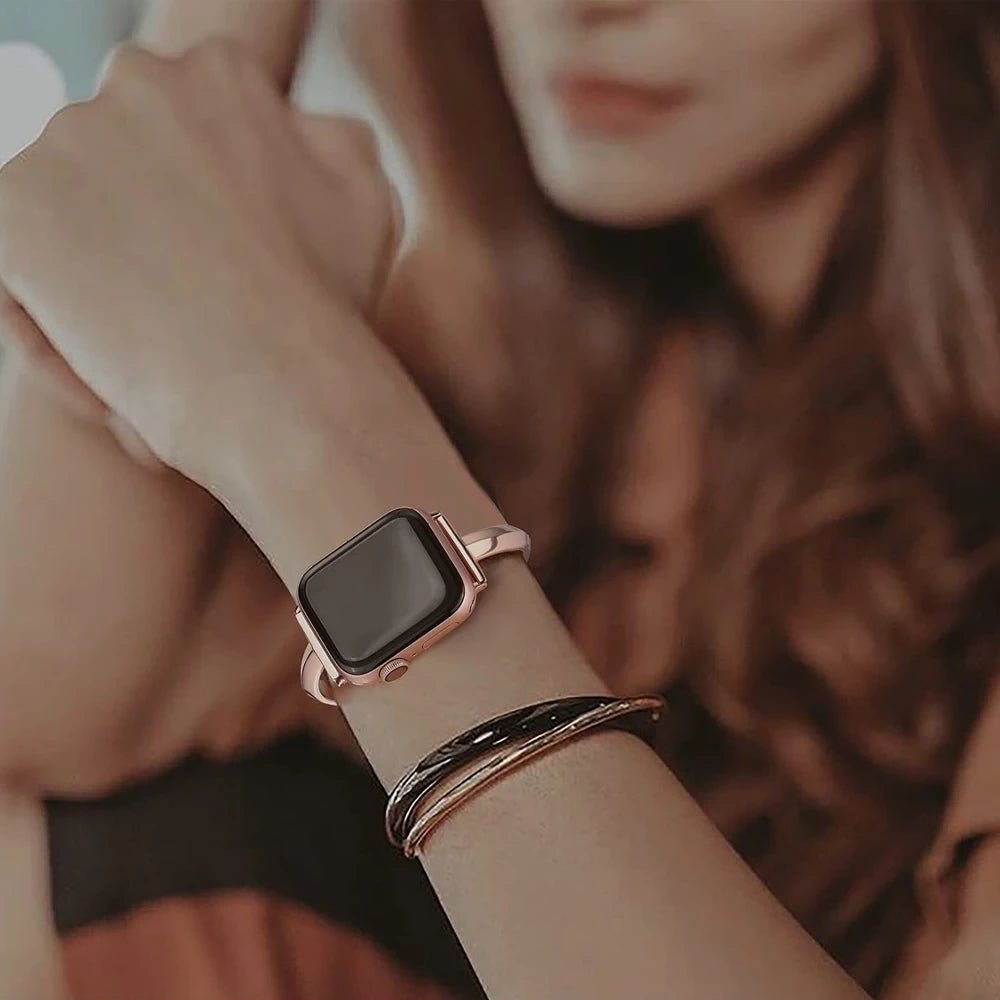 NexTECH® | Women's Slim Stainless Steel Link Band for Apple Watch