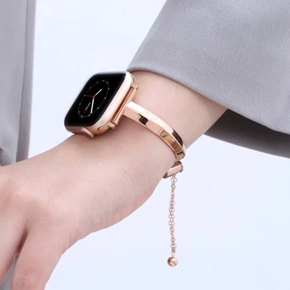 NexTECH® | Women's Slim Stainless Steel Link Band for Apple Watch
