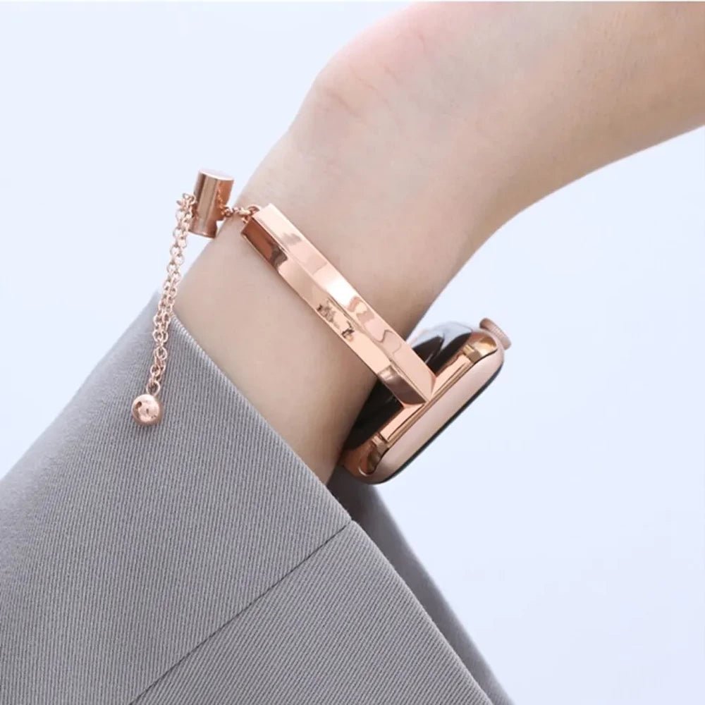 NexTECH® | Women's Slim Stainless Steel Link Band for Apple Watch