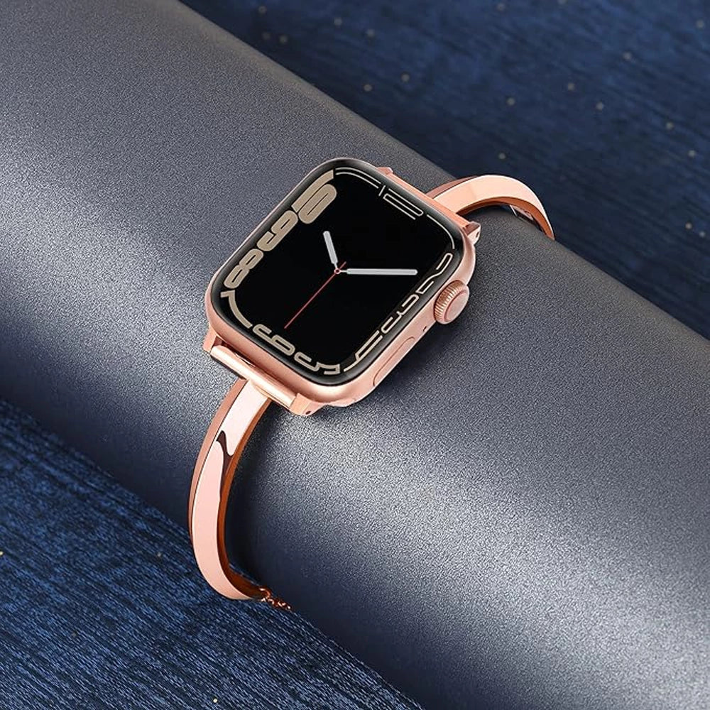 NexTECH® | Women's Slim Stainless Steel Link Band for Apple Watch