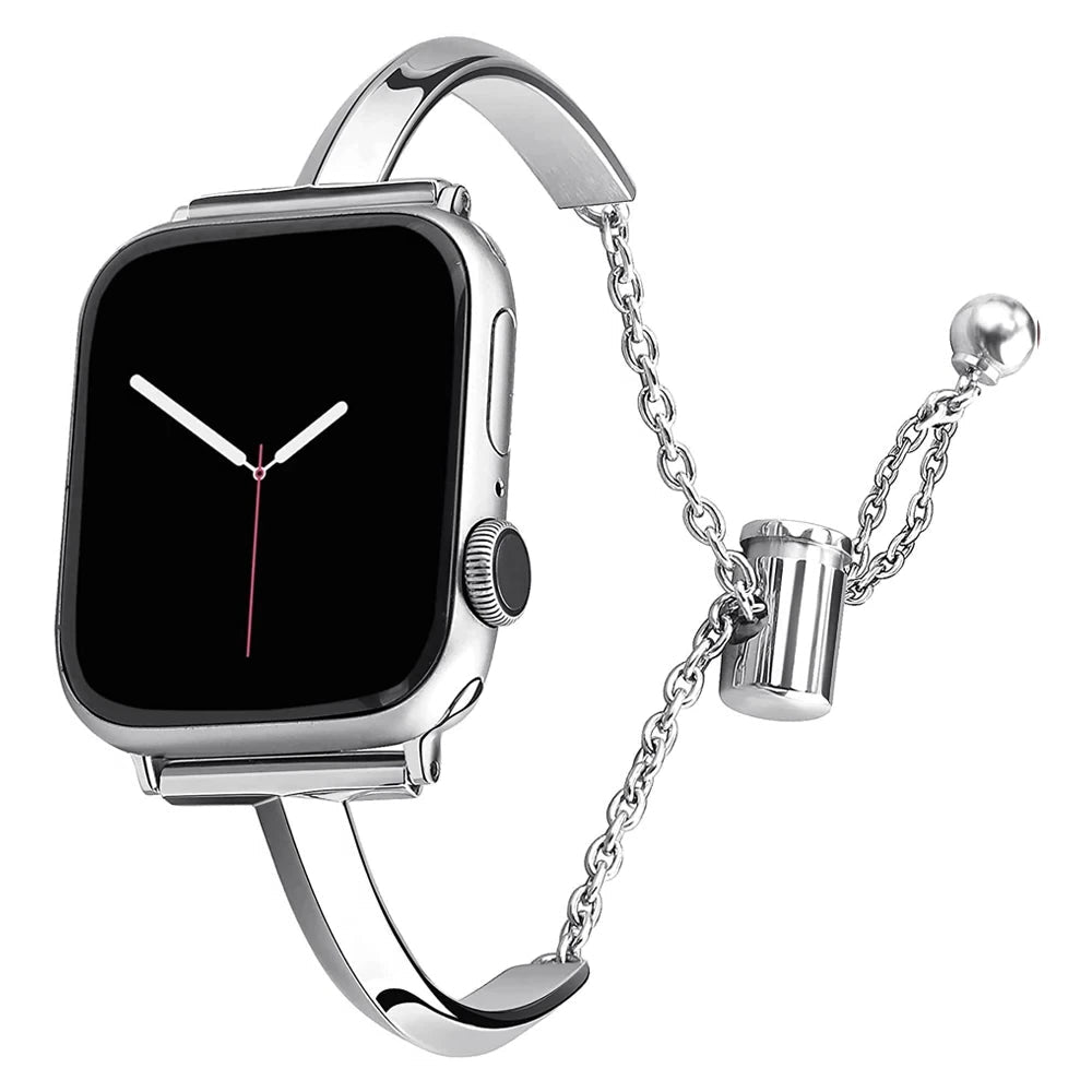 NexTECH® | Women's Slim Stainless Steel Link Band for Apple Watch