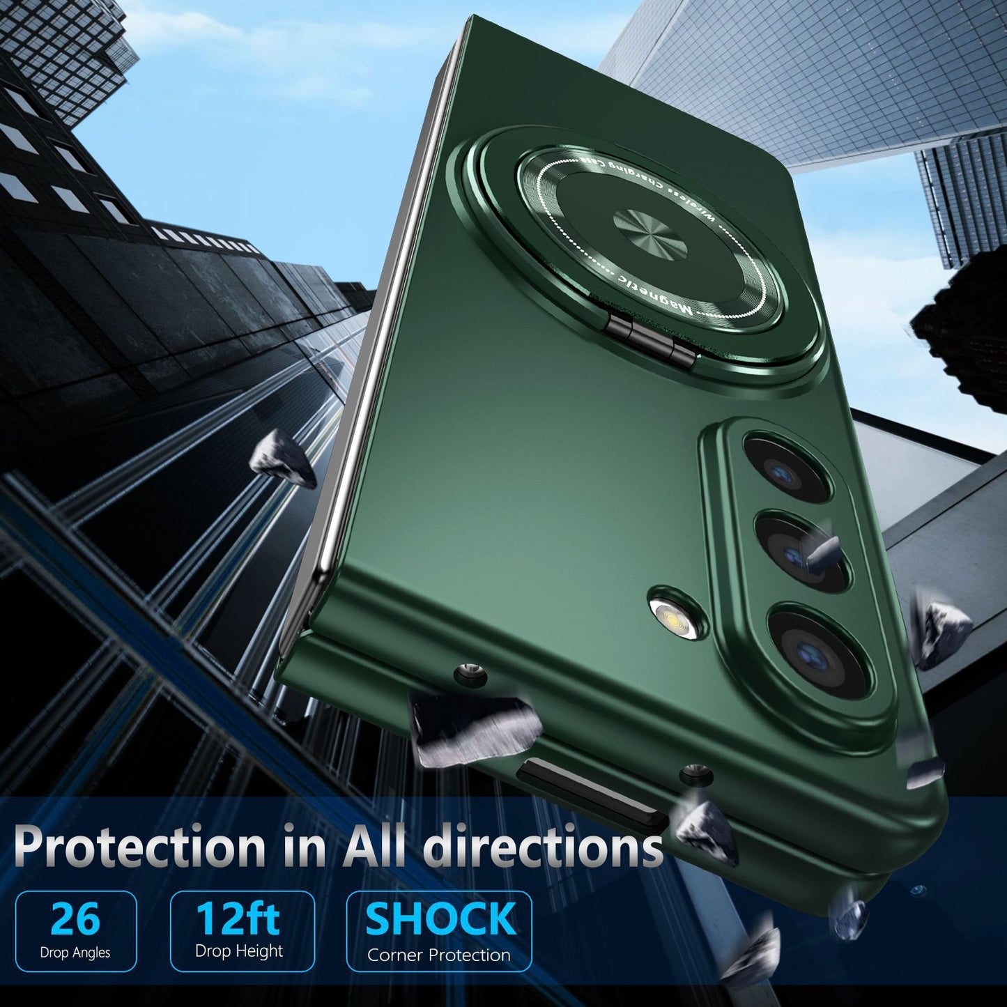 NexTECH® | Foldable Magnetic Kickstand Case for Galaxy Z Fold Series
