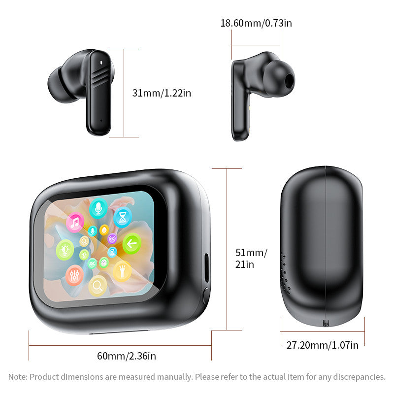 NexTECH® | AI Translation In-ear Earphones with LCD Screen - NexTECH