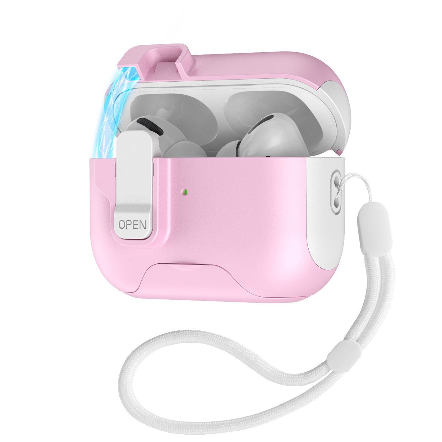 NexTECH® | Lock-Clip AirPods Pro Case with Built-in Stand