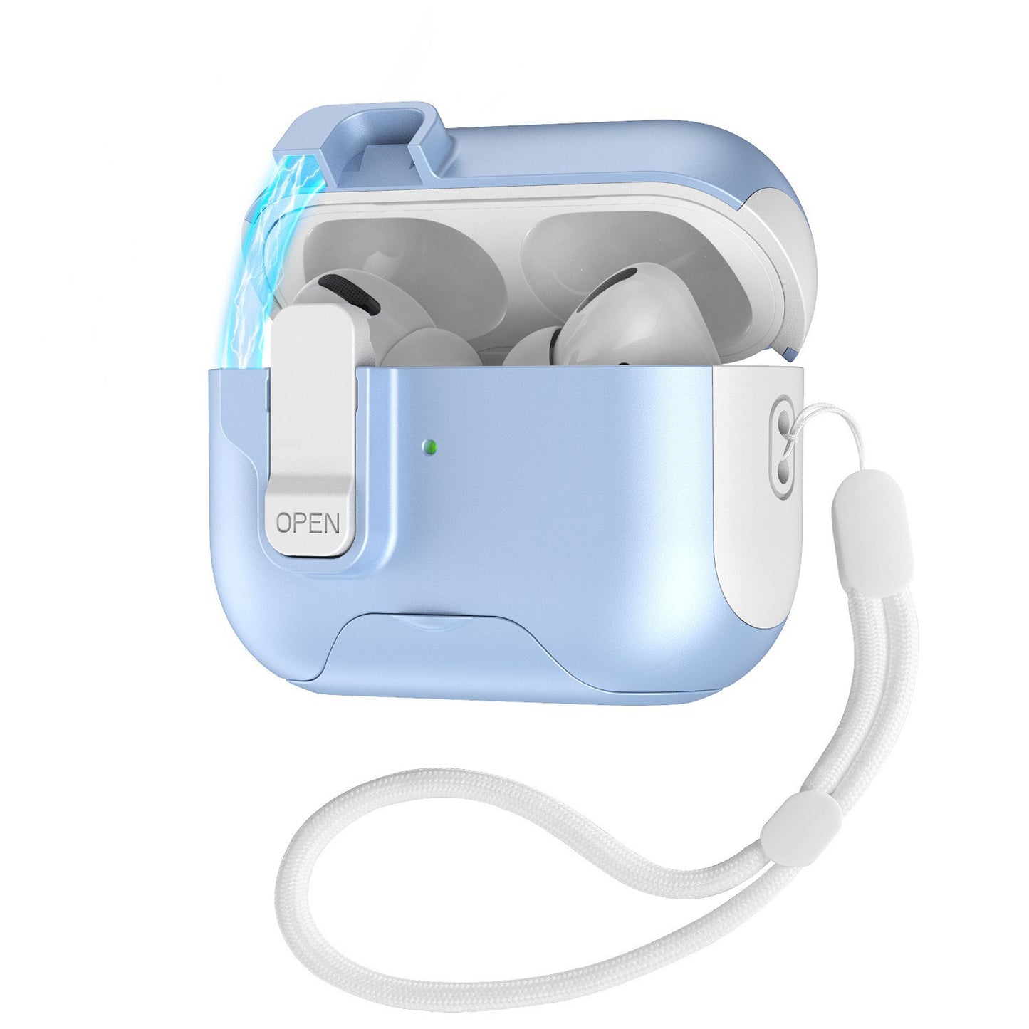 NexTECH® | Lock-Clip AirPods Pro Case with Built-in Stand