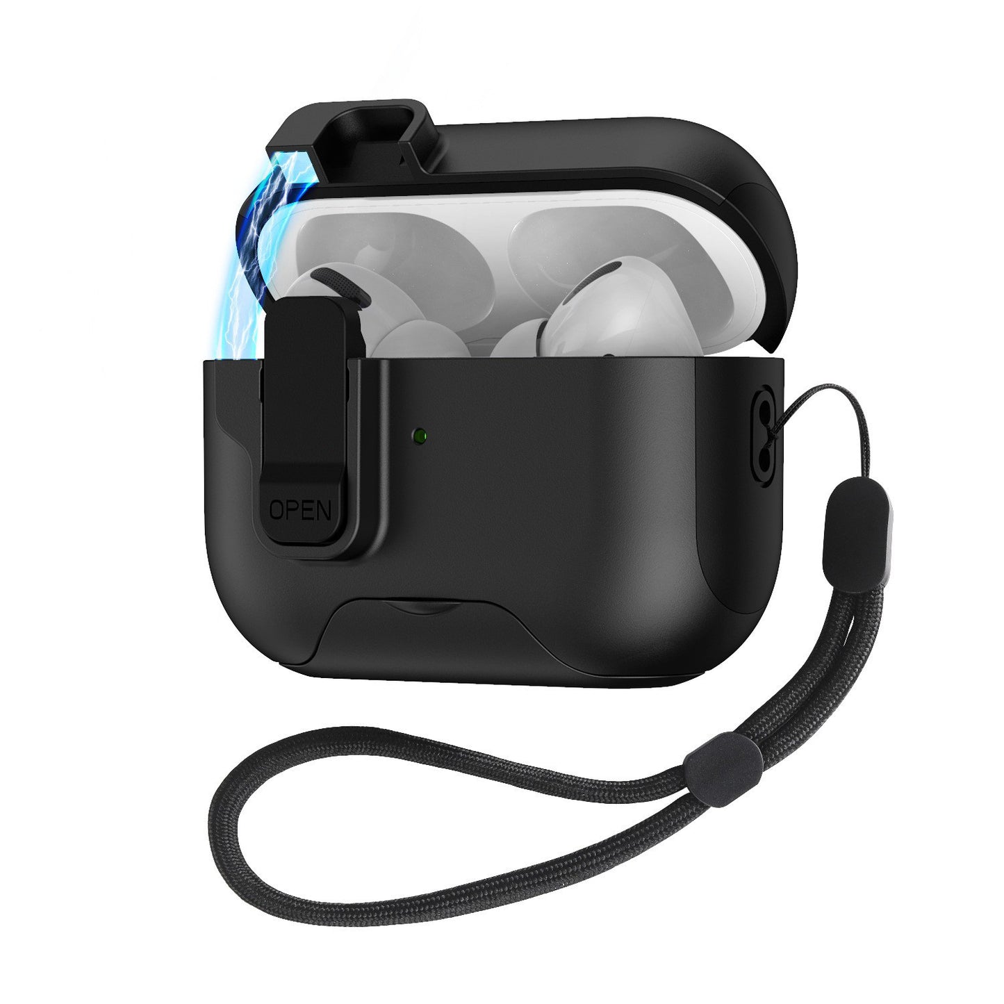 NexTECH® | Lock-Clip AirPods Pro Case with Built-in Stand