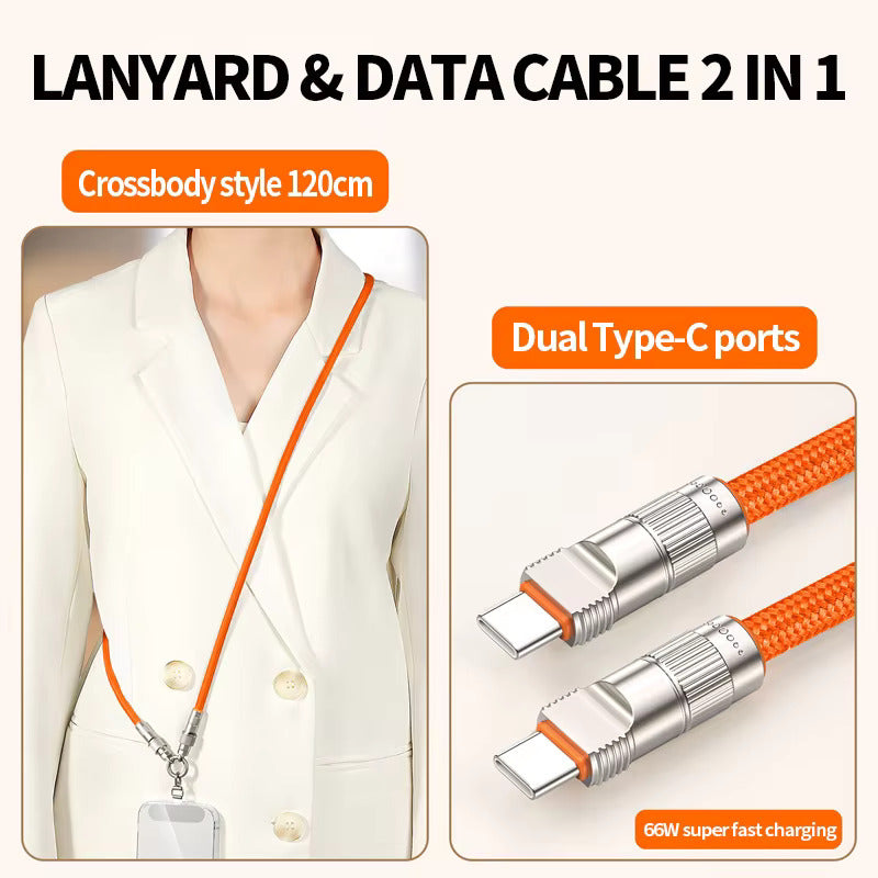 NexTECH® | Portable Braided Lanyard/Strap Charging Cable