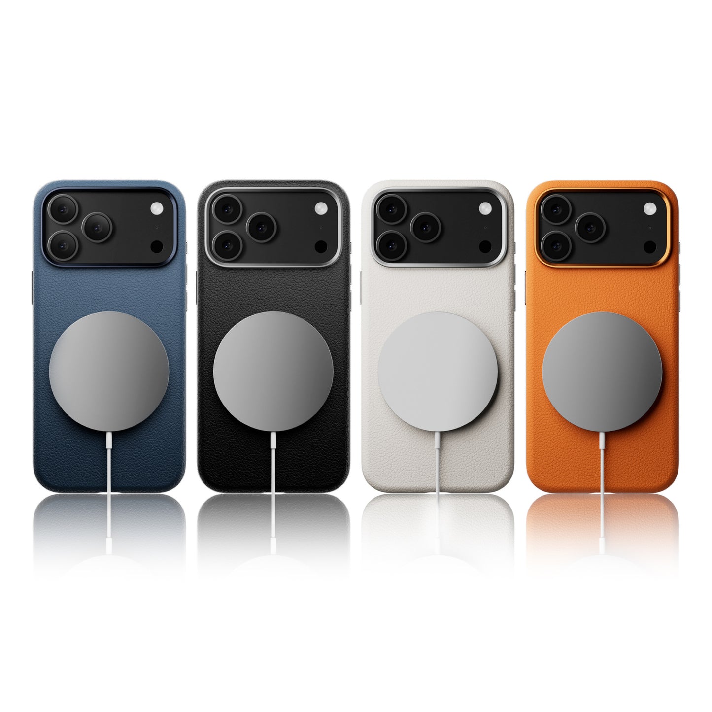 NexTECH® | Vegan Leather Case with AI Button for iPhone 17 Pro/Max/Air